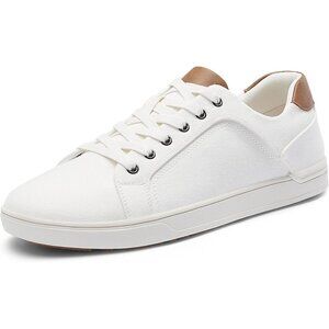 🆕Bruno Marc Men's White Stylish Sneakers Canvas  Casual Comfort Walking Shoes